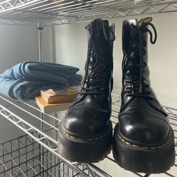 Platform Doc Martens Broken Zipper 